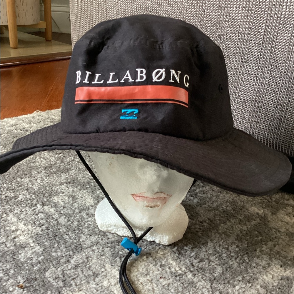 Billabong bucket hat with drawstring Black One size